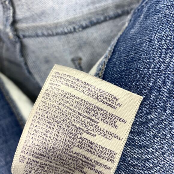 NYDJ Alina Pull On Ankle Jeans Womens SIze 12 Elastic Waist LIght Wash Blue - Picture 8 of 8